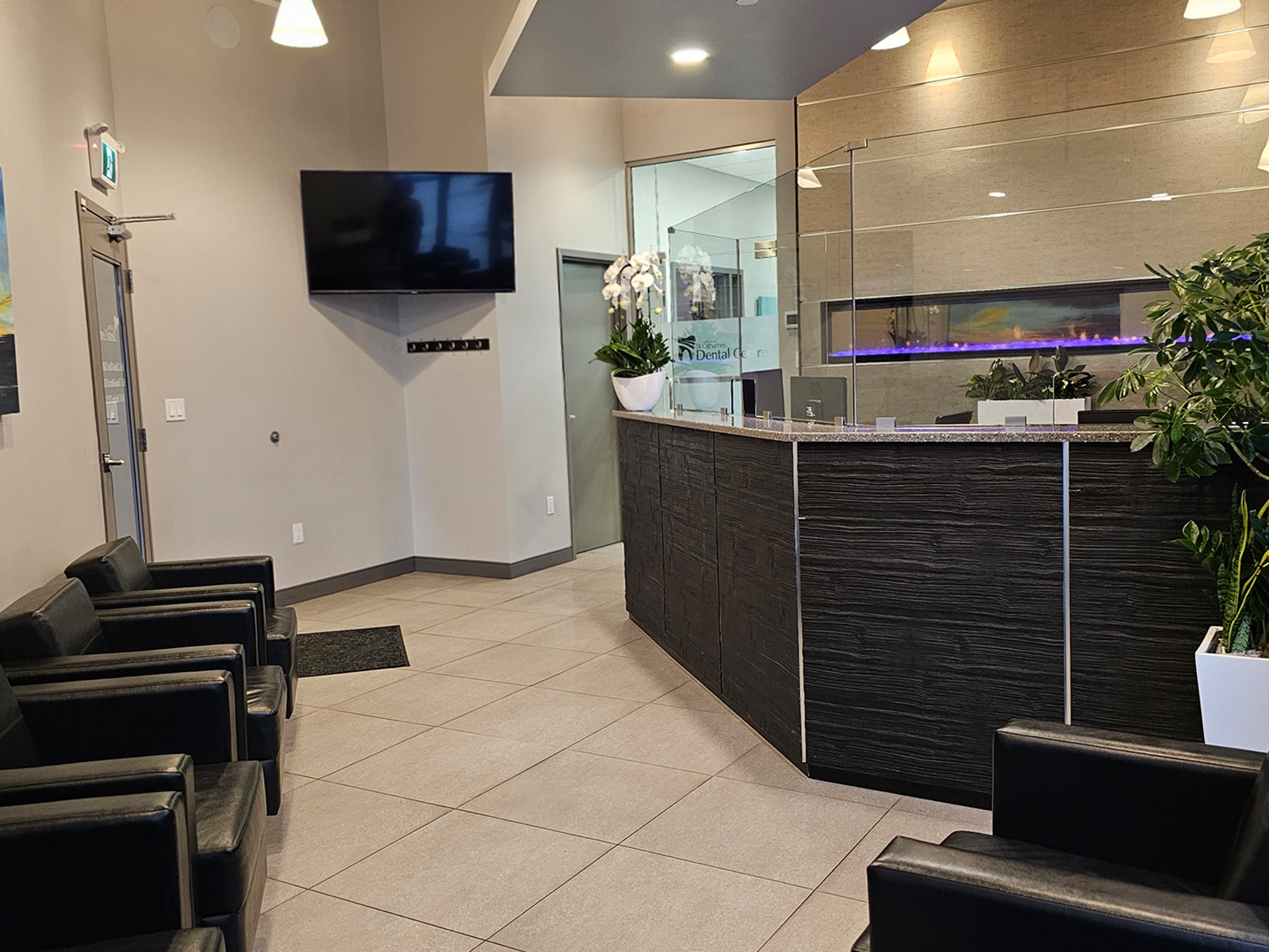 Glass Protection in Dental Reception Area